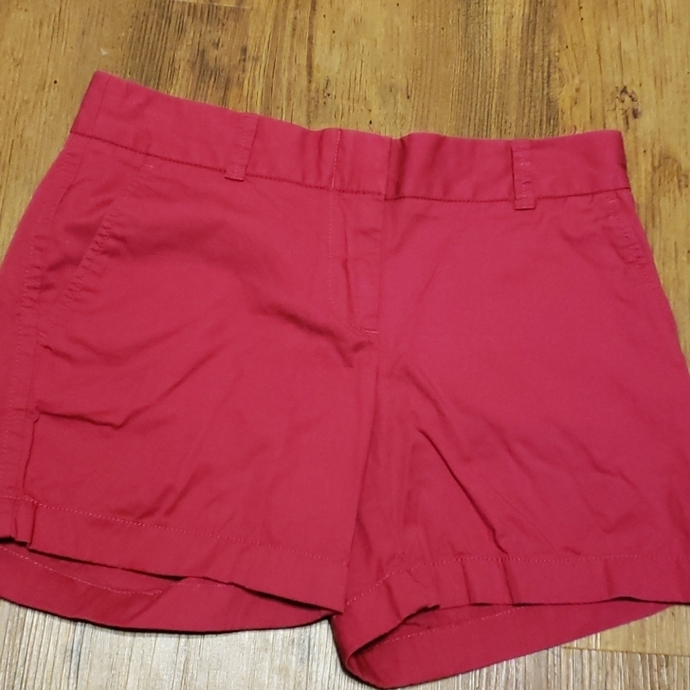 J crew dark pink cotton lived in chino short